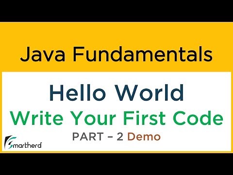 Write your first code in Java: Hello World example. Java Tutorial for beginners #1.2