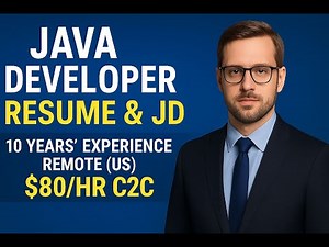 🔥New Opening Java Developer Job Description Remote US | $80/hr C2C