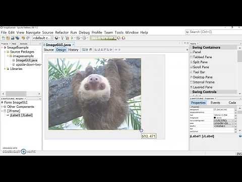 How to add an image to a GUI in Netbeans