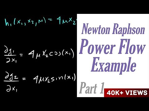 Newton Raphson Power Flow Example Part 1