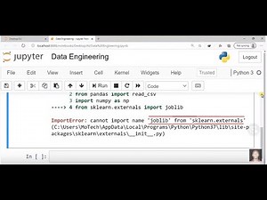 Can not import name joblib from sklearn externals : Fixed