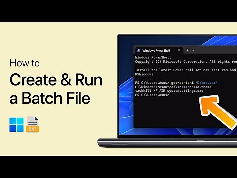 How To Create and Run a Batch File (.bat) in Windows