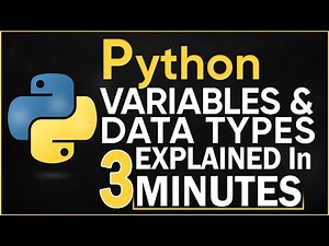 Python Variables and Data Types | Explained in 3 minutes with Examples | Python for Beginners