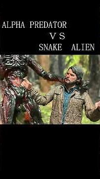 【Alien：Earth】 SNAKE ALIEN VS ALPHA PREDATOR 【STOP MOTION＆AI】