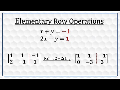 Elementary Row Operations