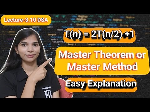 Lec 3.10: Master Theorem in Design and Analysis of Algorithm | Master Method for Recurrence Relation