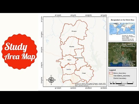 Study Area Map Using Shapefile & Base Map