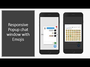 How To Create Responsive Popup Chat Window | HTML - CSS - JS