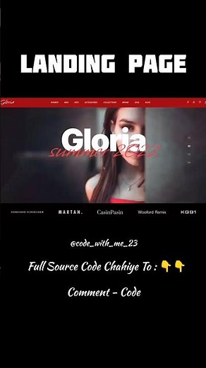 Professional Fashion Website Design – Complete Code Tutorial #frontend #webdevelopment #coding