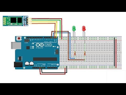 Turn on LEDs via Bluetooth with Arduino