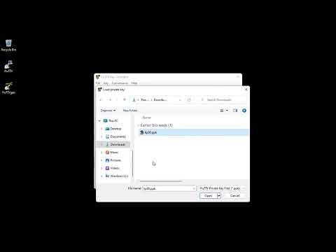 Converting a .ppk file to a .pem file