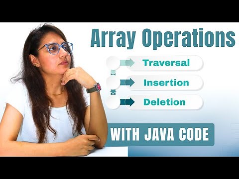 Array Operations - Traversal, Insertion,Deletion | Explanation with Code | DSA with JAVA Course