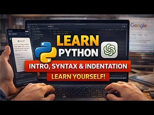 Python Introduction, Syntax & Indentation | Python for Beginners | Learn step-by-Step using ChatGPT