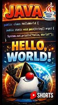 Hello World Program in Java 🚀 | First Java Program for Beginners