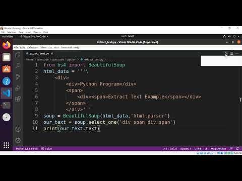 How to get text inside tag using Python and Beautifulsoup