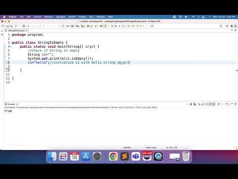 Check String is Empty | Java Program