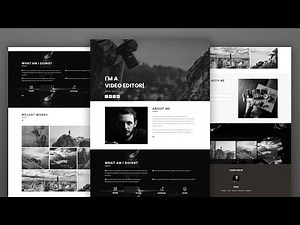 Photographer Portfolio Website Using HTML And CSS | Typewriting Plugin