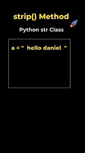 5. strip() method in String class | Python #coding #datascience