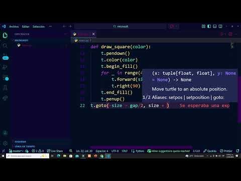 LOGO MICROSOFT CON TURTLE PYTHON