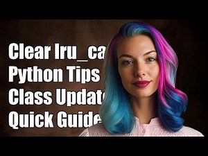 How to Clear lru_cache in Python When Class Attributes Are Updated