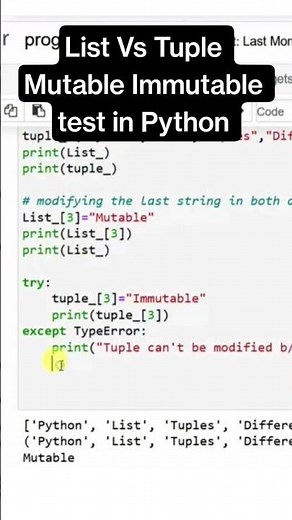 Mutable vs Immutable in Python Programming #python #ai