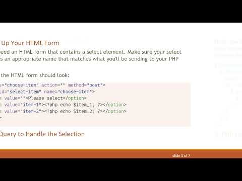 Change PHP Variable Values Based on User Selection with Ajax