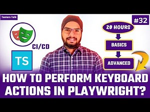 Playwright TypeScript #32 Keyboard Actions in Playwright Automation