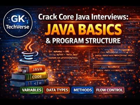Java Basics Explained Clearly | Core Java Interview Questions for Beginners| GK TechVerse