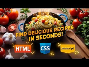 Build a Recipe Finder App with HTML, CSS, JAVASCRIPT & The Spoonacular API