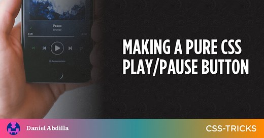 Making a Pure CSS Play/Pause Button | CSS-Tricks
