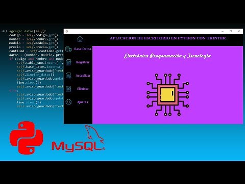 Aplicación Menú Desplegable en Python usando Tkinter y MySQL - CRUD