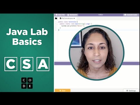 CSA: Java Lab Basics