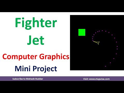 Fighter Jet OpenGL | Computer Graphics Mini Project | Demonstration and Source Code by Mahesh Huddar