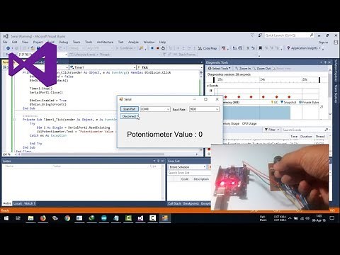 Visual Basic .NET | Receive Serial Data From Arduino