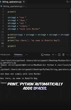 String Operators in Python