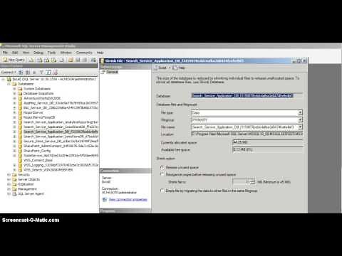 Shrink A SQL Server Log File