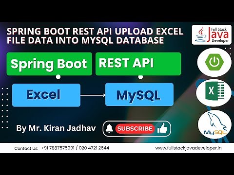 Spring Boot Import Excel File Data into a Database | Learn with Mr. Kiran Jadhav
