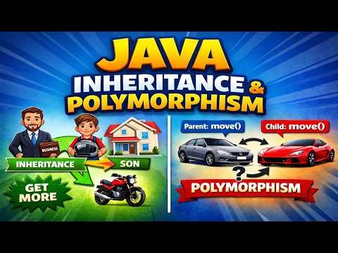 JAVA | Inheritance & Polymorphism explained with Real-Life Examples!