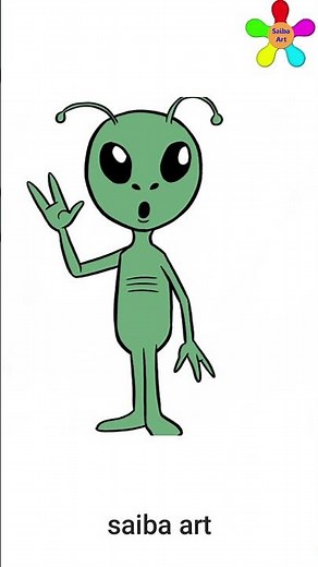 How to draw an Alien | Easy step by Step