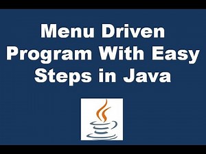Built Menu Driven Application With Easy steps in Java.