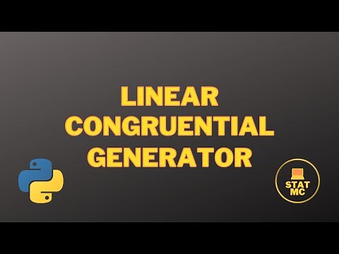 The Linear Congruential Generator (Theory and Python implementation)