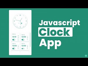 Clock App with Alarms in HTML, CSS & JS | Javascript Clock App