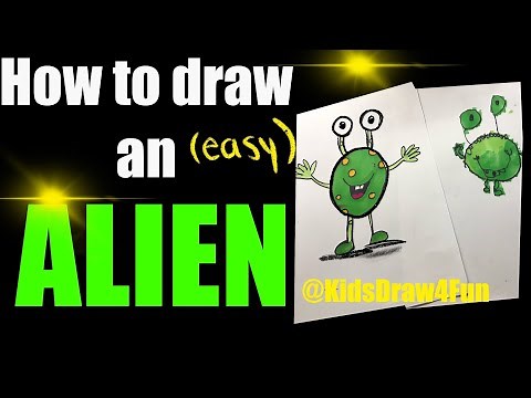How to Draw an Alien | KidsDraw4Fun