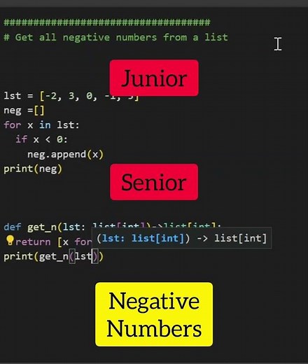 How to deal with negative numbers in Python