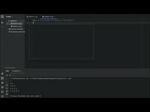 Python Star Pattern Program 2 | Python For beginner | Code Verse