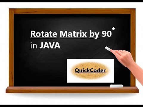 Rotate Matrix by 90 degrees in JAVA
