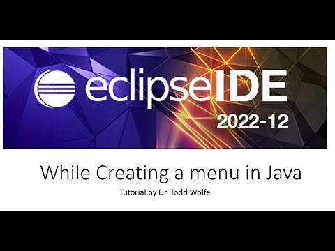 Java Tutorial 6: Creating a menu in Java using a While loop