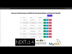 Next.js 14 Node Express CRUD (Create Read Update and Delete) | MySQL