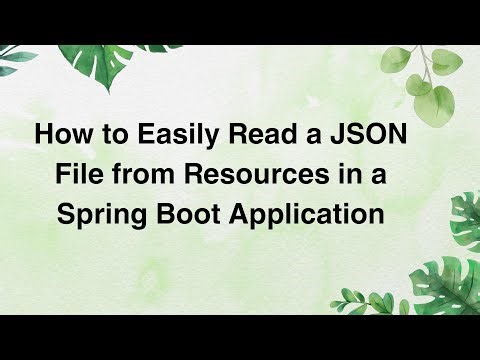 How to Easily Read a JSON File from Resources in a Spring Boot Application