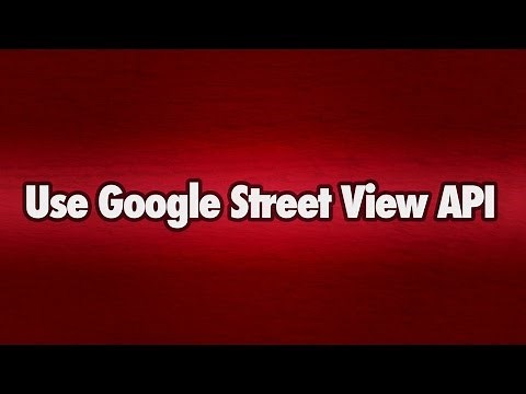Use Google Street View API